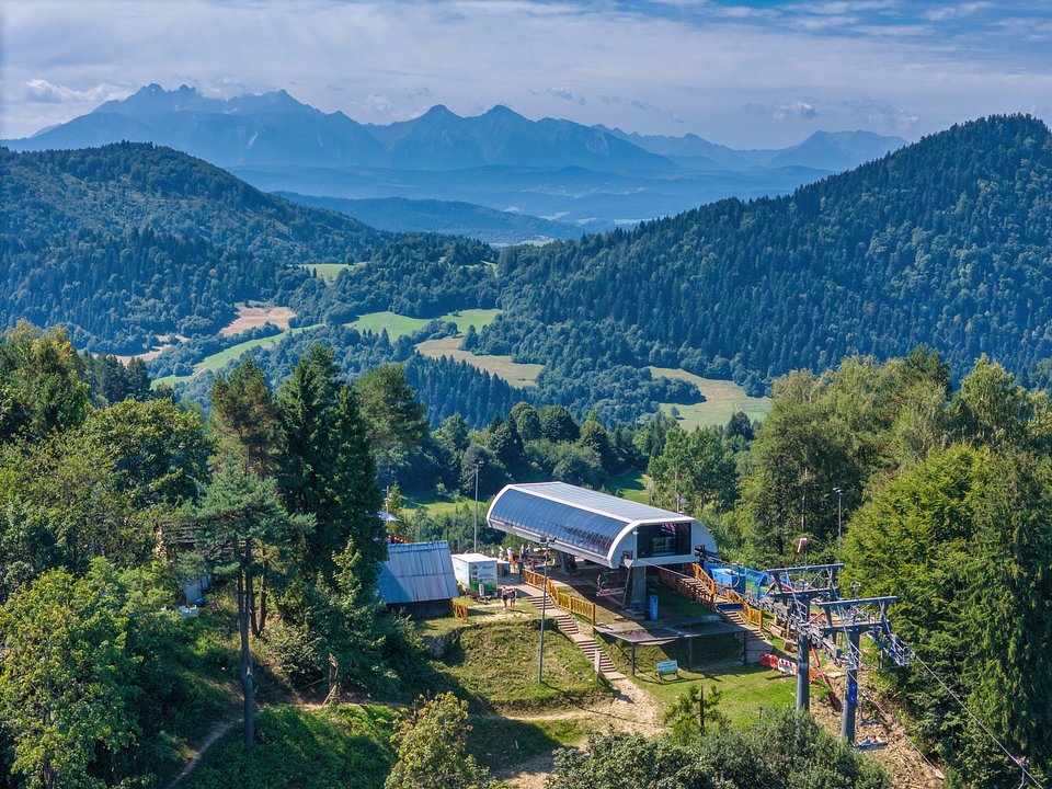 Kolej Linowa PKL Palenica – panorama Pienin